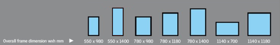 pitched roof skylight sizes